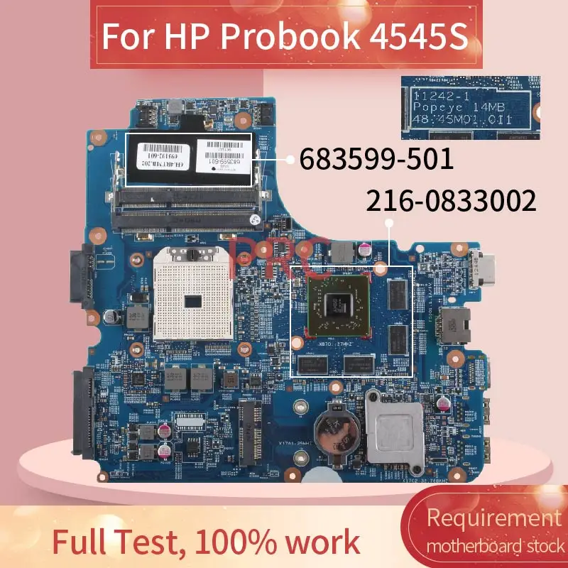 Материнская плата для ноутбука HP Probook 683599 S материнская 501 1 693102 601|Материнские