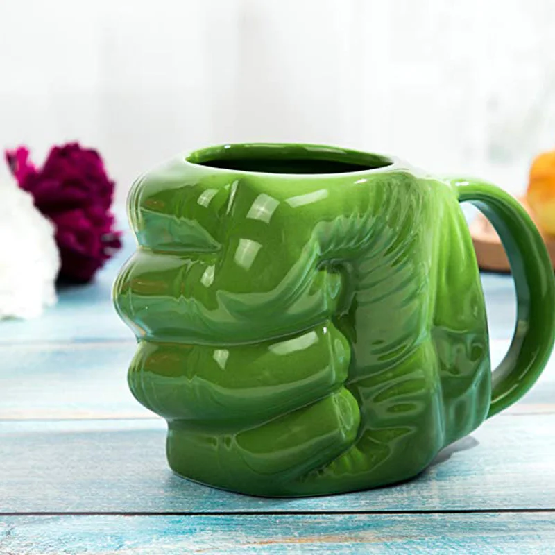 

Hulk's Fist Coffe Cup Creative Ceramic Cups Iron Man Spider Man Captain American Funny Coffee Mug Sculptured Drinkware Tea Mugs