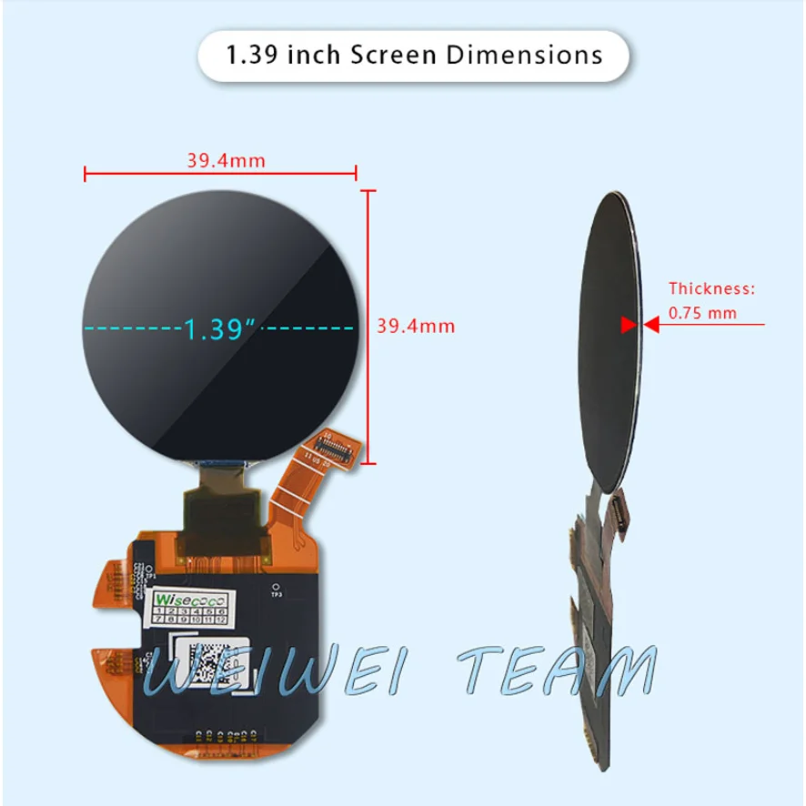 1.39 inch Circular LCD Display OLED AMOLED Round Screen 454x454 Mipi 20 pins 350 Nits for Smart Watch smart Wearing home Project | Мобильные