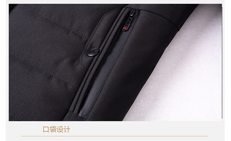 Winter Men'S Wear Winter Middle-aged Men's Thick plus Velvet Cotton Coat MEN'S Jacket Cotton-padded Clothes Middle-aged Men's Ne