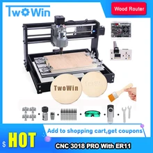 CNC 3018 Pro grawer laserowy frezarka do drewna GRBL ER11 DIY Mini grawerka do PCB pcv z kontrolerem Offline