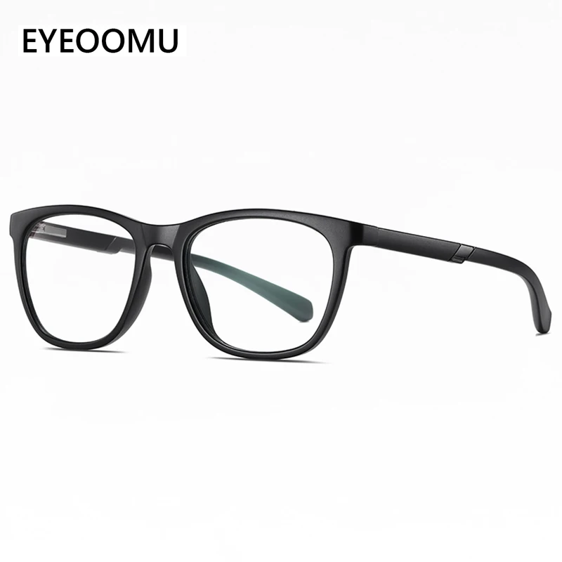 

EYEOOMU Men TR90 Anti Blue Light Eyeglasses Fullrim Women Computer Classic Optical Frame Myopia Hyperopia With Prescription Lens