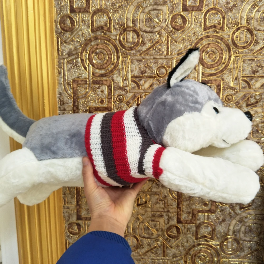 Husky свитер собака Детские плюшевые игрушки подарок на день рождения милая кукла "Хаски" ребенок мягкая игрушка