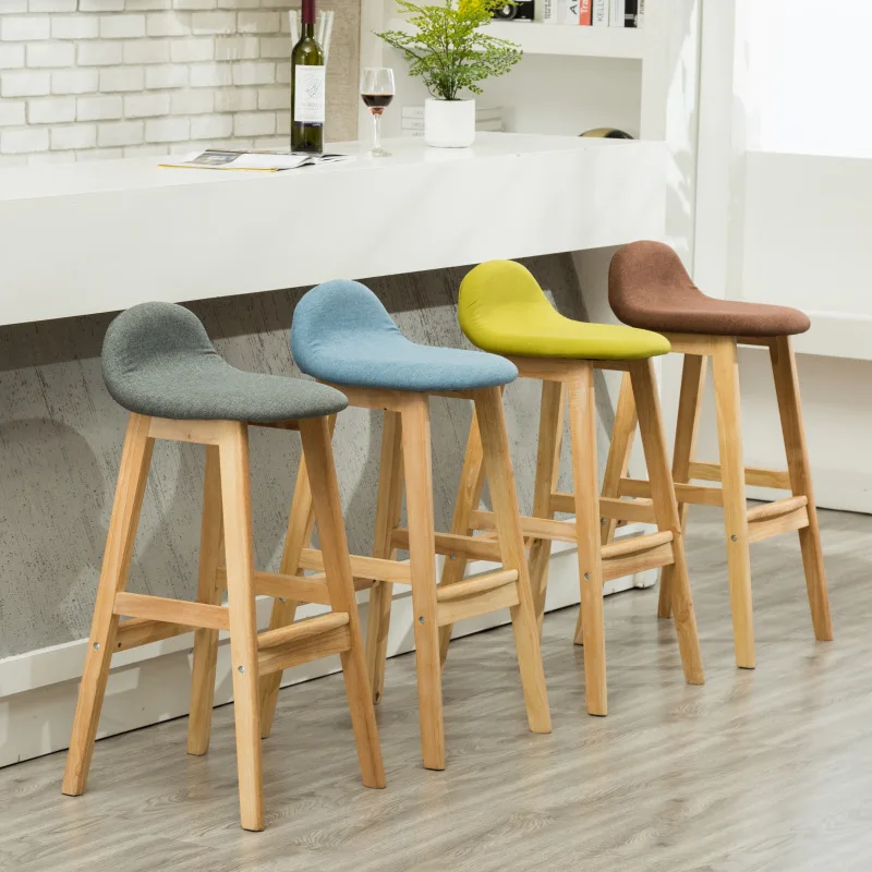 Барный стул длинные ноги барный стул скандинавский высокий стул кафе обеденный стул креативный твердый деревянный барный стул современные минималистичные стулья