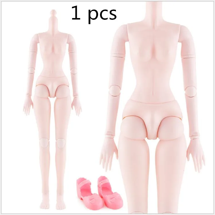 60 см 21 подвижные суставы 3D глаза белая нормальная розовая кожа женская обнаженная Кукла тело с обувью Аксессуары куклы игрушки - Цвет: 8