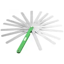 10 шт. щупа из нержавеющей стали 150 мм щупа 17 лезвий 0,02-1 мм Толщиномеры измерительный инструмент