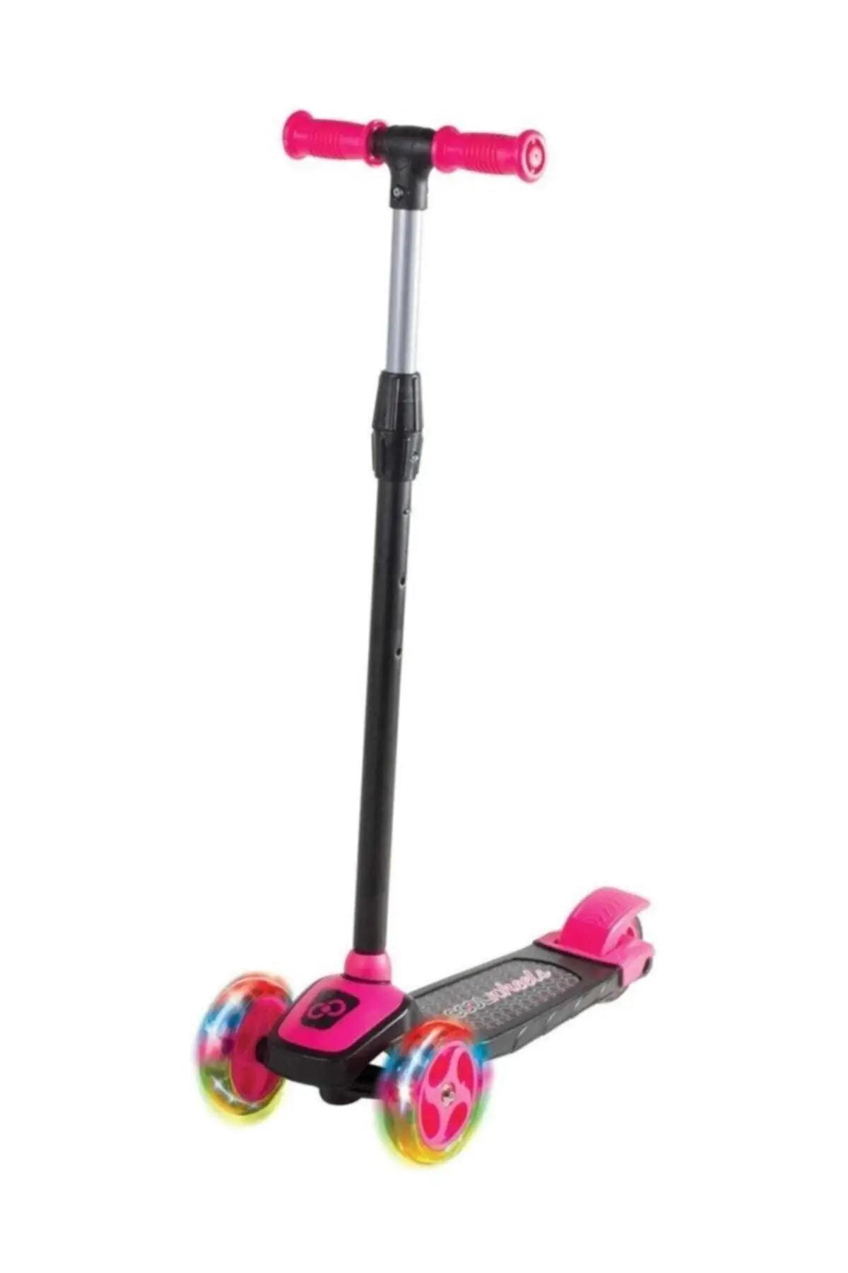 Rosa Cool Wheels Led Light 3 + Wheel Scooter Regolabile In Altezza