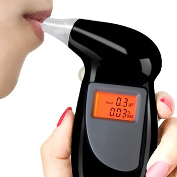 

Portable Alcohol Tester Car Breathalyzer Breath Analyzer Handheld Backlight Digital Alcohol Breath Tester Detector High Quality