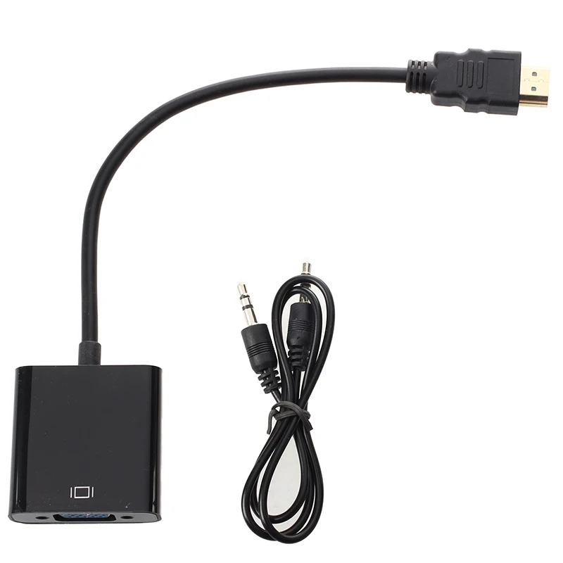 Адаптер Mini HDMI Male to Female o кабель 1080p VGA цвет черный | Электроника