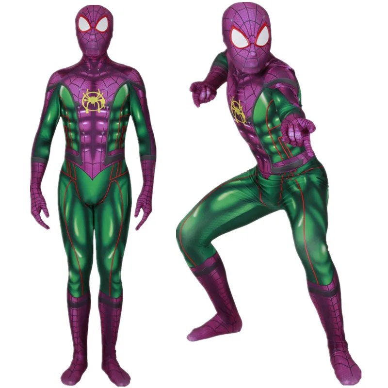 Новинка; костюм для косплея «stley Spider Boy Cinematic Universe»; Zentai Joker Mashup; боди с рисунком «спайдербой»; комбинезоны
