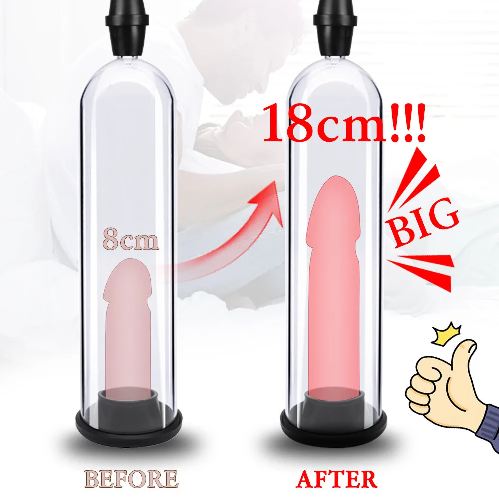Male Penis Pump Vacuum Pump Manual Penis Extender Enhancer Male Masturbator Penile Trainer Tool Adult
