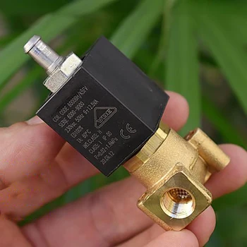 

Two Position Three Way Copper Material Solenoid Valve for Coffee Machine, 12.5W, 1/8 Inner Thread, Max Pressure 1.6MPa
