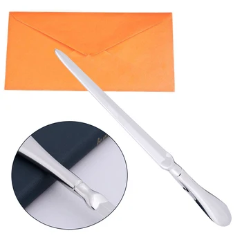 

Envelope Knife Cutter School Letter Opener Slitter Stainless Steel Solid Office Universal Practical Hand Lightweight Silver