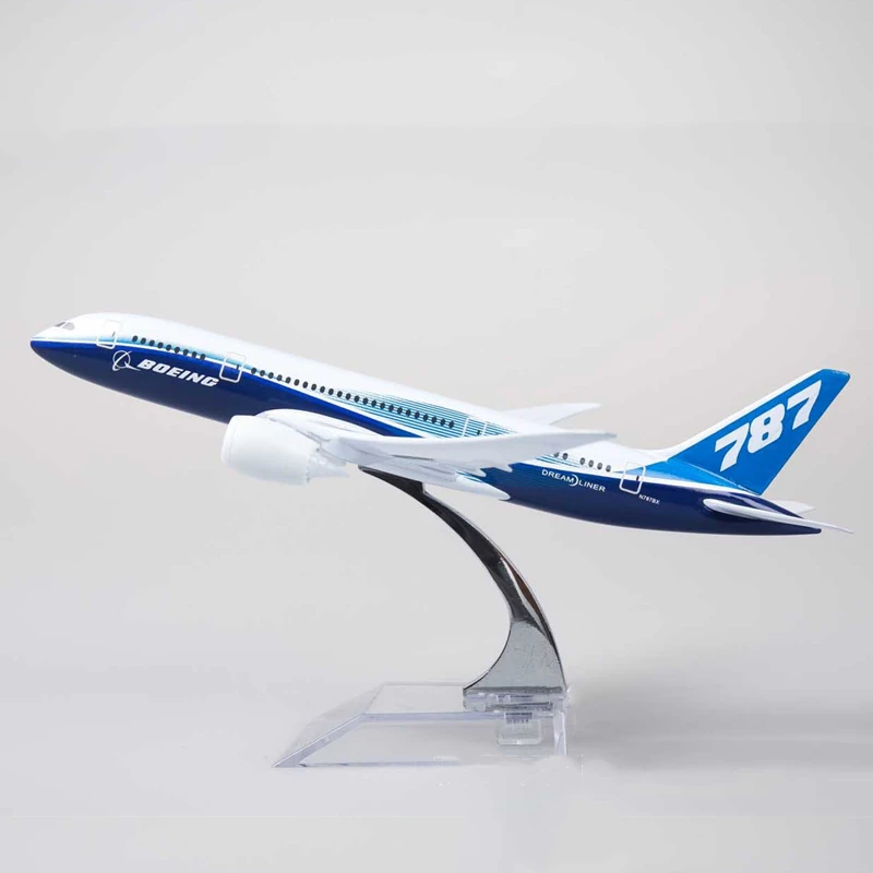 18 см Boeing 787 - 8 модель прототипа из металлического сплава Игрушечная самолета
