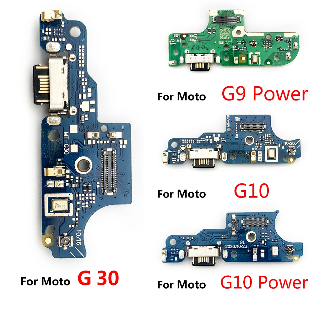 

20Pcs/Lot，For Moto G Pro G9 Power G Play G30 G10 E7 Power G9 E6 Plus USB Charger Connector Charging Port Board Microphone Flex