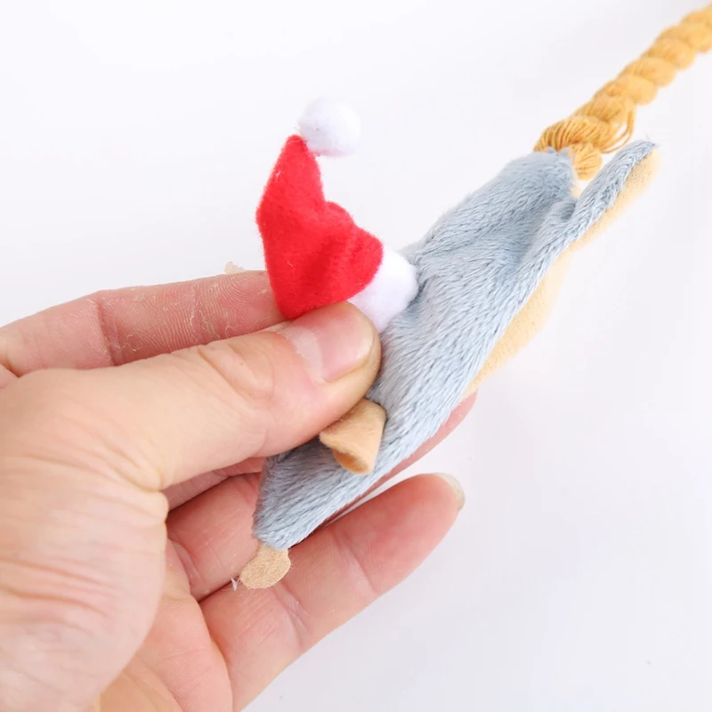 Мягкие плюшевые Мышь игрушки для домашних животных с игрушки доносчика собаки игрушка для очистки зубов Укус устойчивостью интерактивный жевательная игрушка для щенков