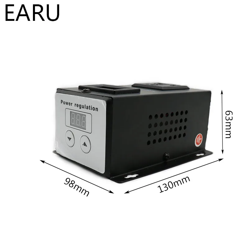 10000w scr, regulador de temperatura, silicone eletrônico, com dimmer e termostato