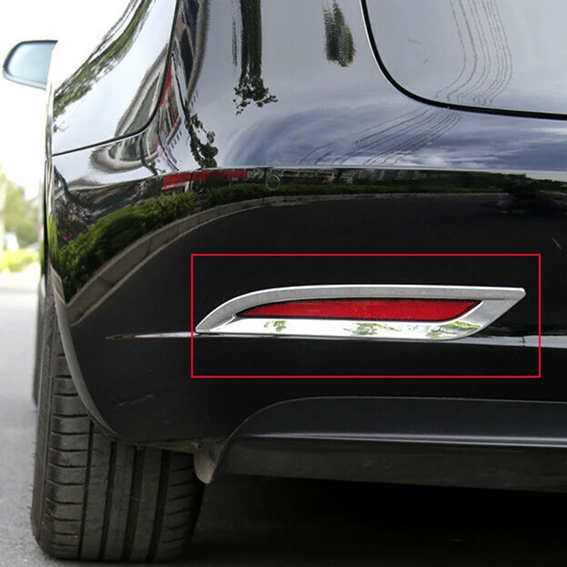 1 пара противотуманный светильник Серебряный чехол для Tesla модель 3- отделка износостойкий устойчивый к царапинам набор аксессуаров
