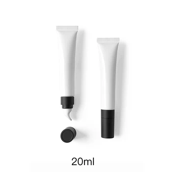 

15ml 20g Cosmetic Eye Cream Container Massage Ceramic Top Bottle Empty Refillable Lip Balm Soft Tube Free Shipping