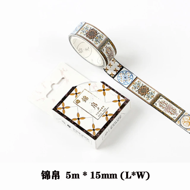 Gold Foil Washi Tape Novelty Bullet Journal Decorative Tapes for Kids Diy Scrapbooking Stickers Student School Supplies 5m*15mm - Цвет: 4