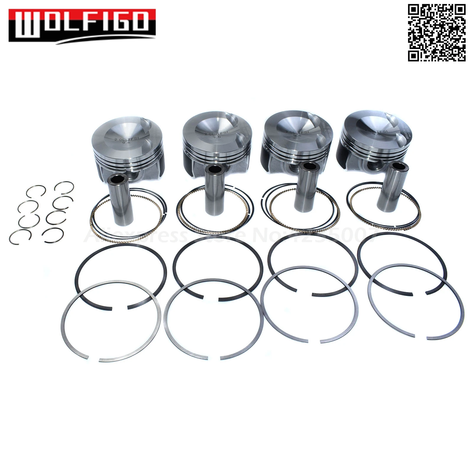 WOLFIGO Fit AUDI TT A3 VW Passat Tiguan Je-tta Golf Engine Pistons & Piston Rings Assembly Pin 21mm 06H107065AM 06H 107 065 DD |