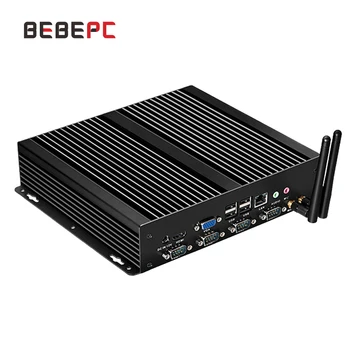 BEBEPC Mini computer industriale senza ventola 4 COM Intel Core i5-3317U Windows XP/10 Mini PC 4 * RS232 WiFi 8 * USB Ubuntu Linux PC