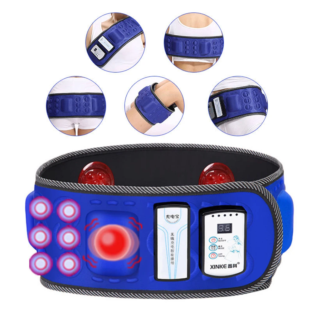 

Electric Infrared Slimming Belt Lose Weight Fitness Massager X5Times Vibration Abdominal Belly Fat Burn Loss Effective 110-240V