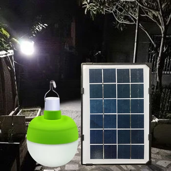 

Portable Solar LED Light Bulb Automatically Recharging Fence Human Motion Remote Control Landscape Lamp for Home Indoor