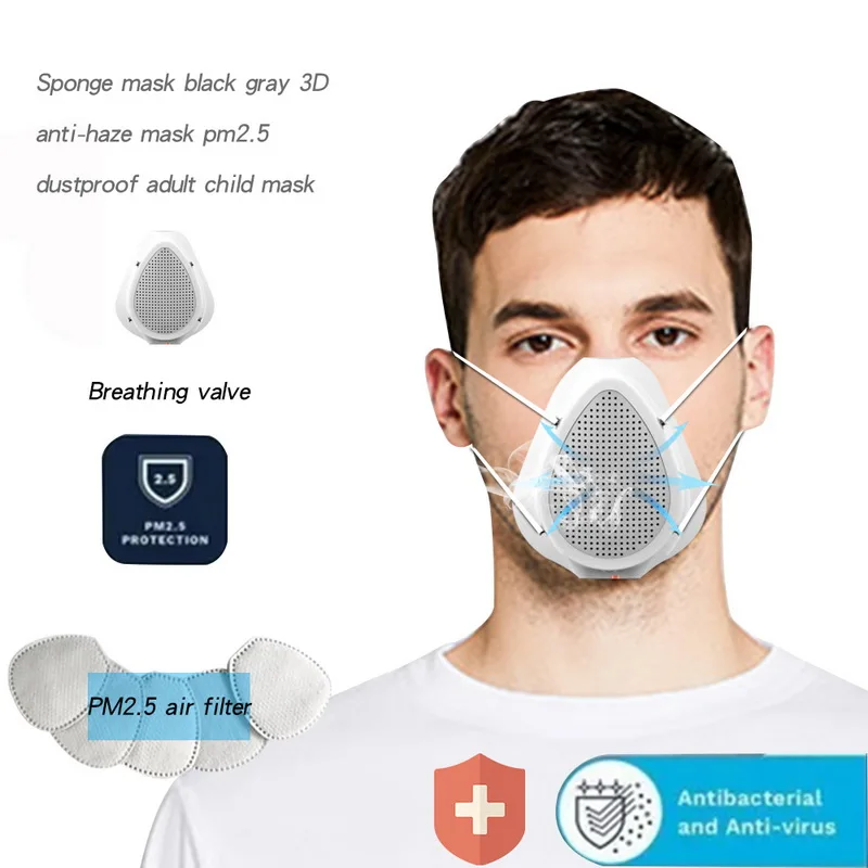 

Outdoor Dust-proof Protective Mask Adult Dust Mask Child Filter Electric Mask Air Purification Mask