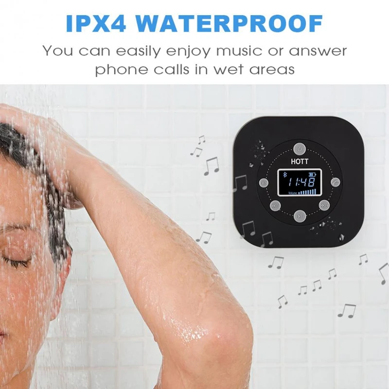 FFYY-HOTT S603 мини портативный водонепроницаемый беспроводной Bluetooth Динамик Hands-Free fm-радио для ванной комнаты