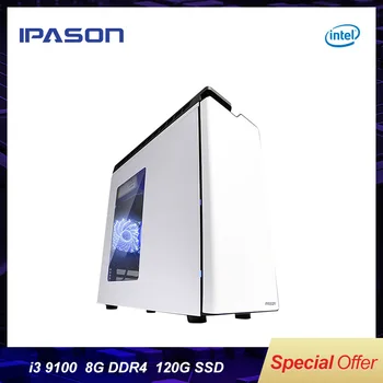 

IPASON Office computers Intel i3 8100 upgrade 9100 quad-core 8G DDR4 RAM office & games home desktop computer assembly machine