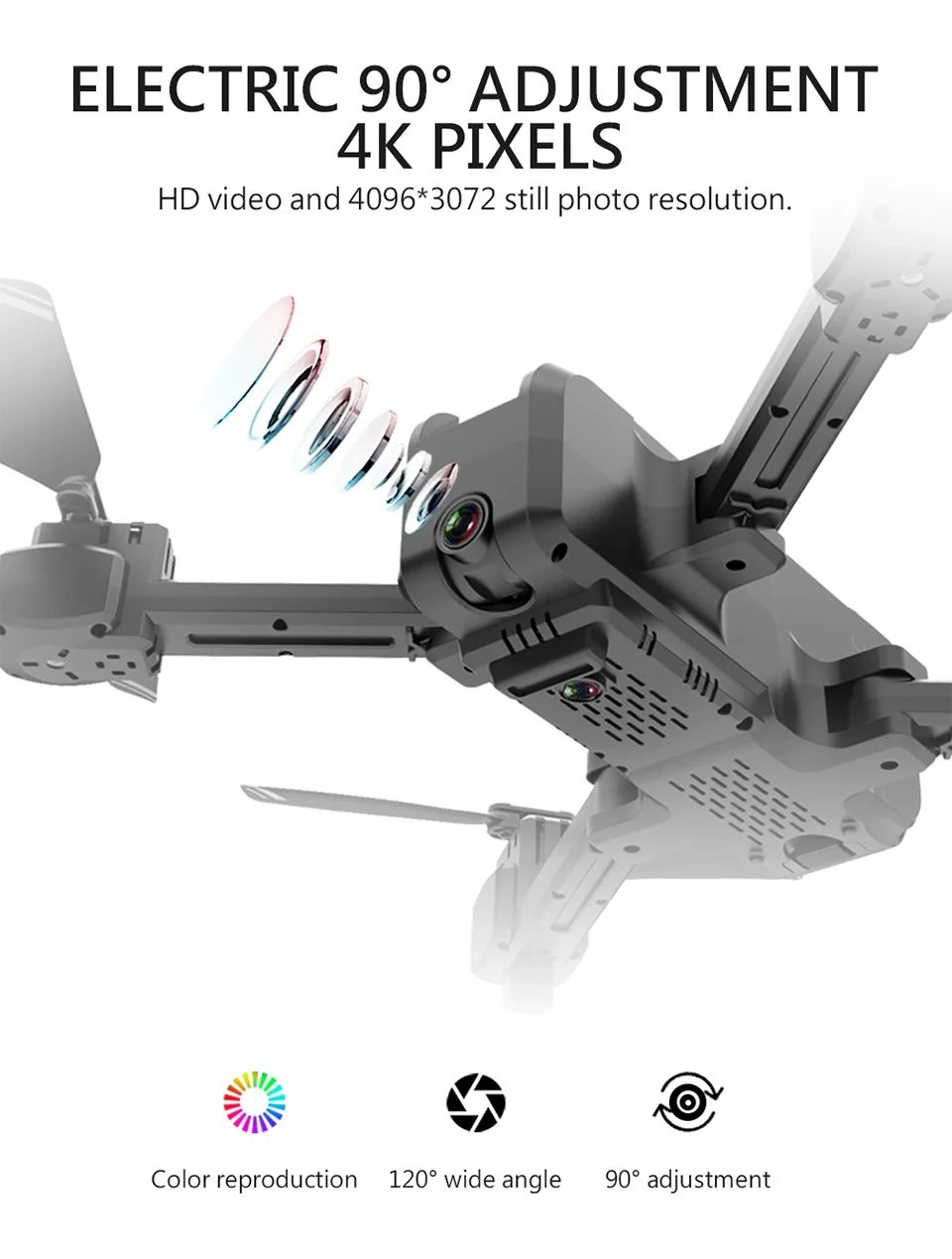 Радиоуправляемый мини-Дрон KF607 с 4 K/1080 P HD двойной камерой оптический поток селфи Квадрокоптер складной Дрон VS SJRC Z5 F11 VISUO XS812 E58