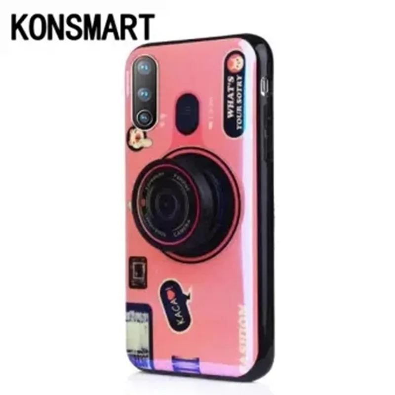 Чехол для телефона с подставкой и 3d камерой в стиле ретро Huawei Y9S Y9 2019 Prime Мягкий