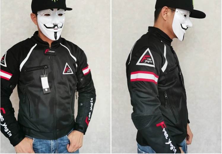 여름 얇은 오토바이 타기 재킷 정장 남자 레이싱 정장 오토바이 안티 가을 재킷 메쉬 통기성 재킷