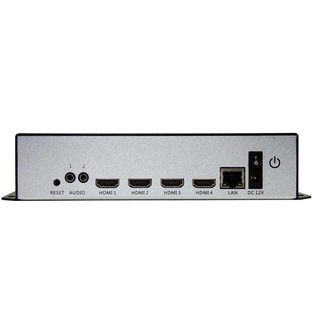 Экономичный 4 канала H.264 HDMI видео кодировщик HDMI в LAN кодировщик HDMI в IP потоковый кодировщик с UDP HLS RTMP RTSP HTTP