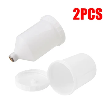 

Tool Spray cups Set Spare Car Parts Auto Paint White 125ML Plastic Thread