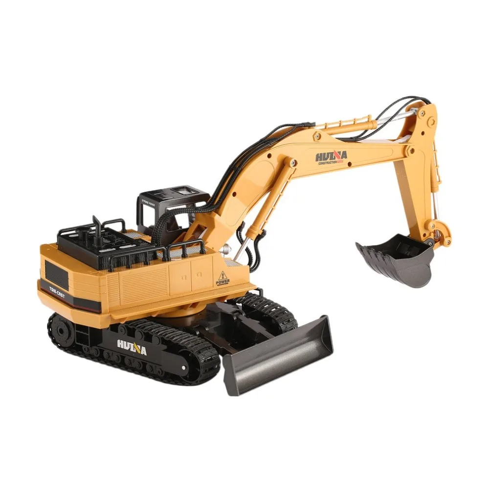 RC экскаватор грузовик с поворотом на 680 звуковой светильник 1510 2,4G 1/16 11CH сплав инженерные строительные машины игрушки для детей и взрослых