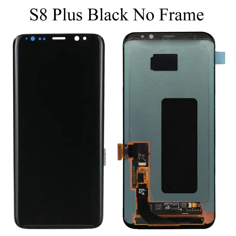 S8 Plus l No Frame S8 S8plus экран дисплея для SAMSUNG Galaxy S8 экран Замена ЖК сенсорный дигитайзер сборка G950F G955 с рамкой - Цвет: S8 Plus l No Frame