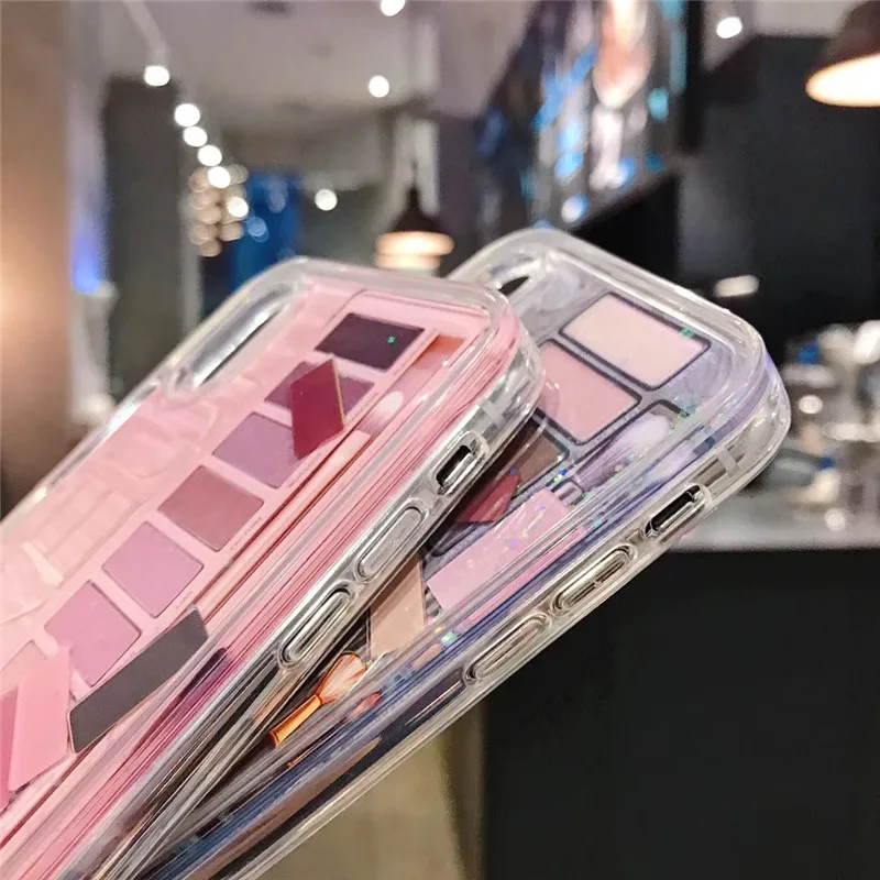 Quicksand макияж тени для век Палитра чехол для телефона iphone XS MAX XR X 7 8plus чехол гладкая твердая оболочка задняя крышка оболочка