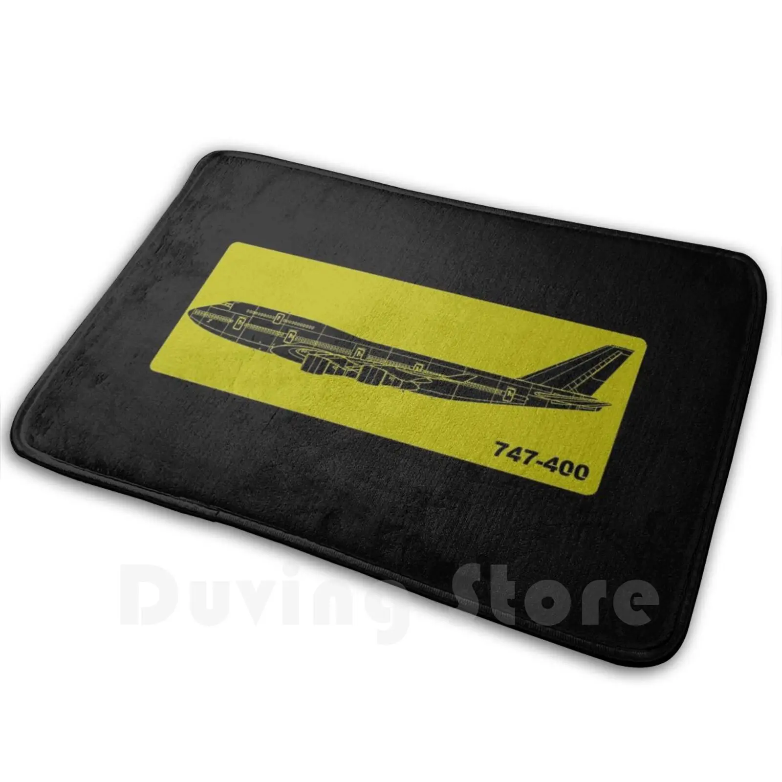 747 Stencil Carpet Mat Rug Cushion Soft Boeing Jet Pilot Captain Aviation Aerospace Engineering Airbus Lockheed | Дом и сад