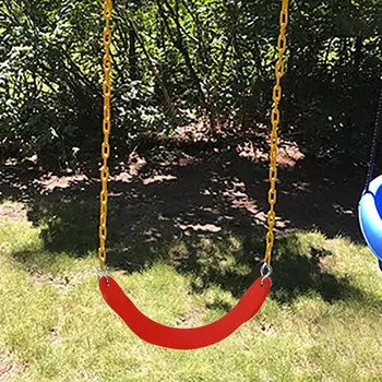 

5PC Swings Seats Heavy Duty with 66 Chain Plastic Coated, Playground Swing Set
