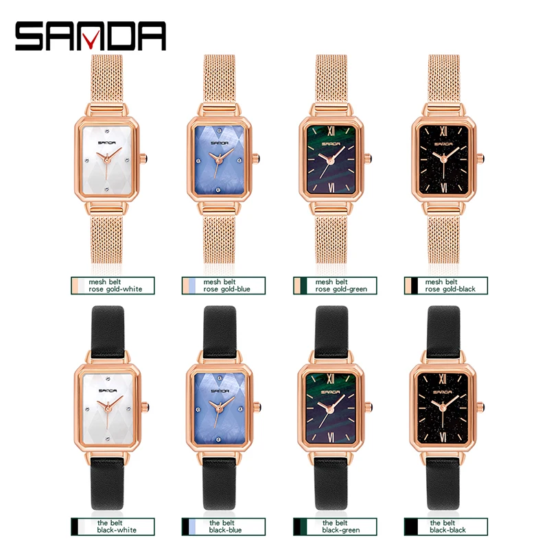 Sanda Retro Watch New Starry Sky Women's Watches Small Dial Waterproof Quartz Wristwatch Fashionble Casual Outdoor Sports Watch