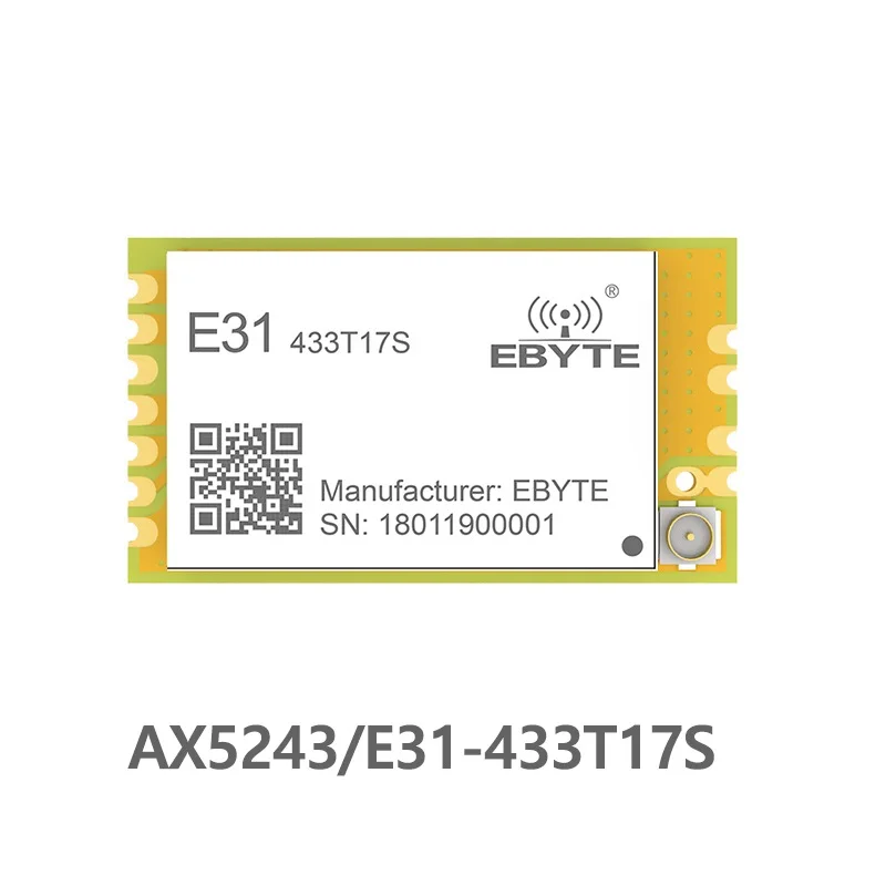E31-433T17S AX5043 433 MHz TCXO передатчик и приемник UART RF беспроводной SMD модуль для IPEX Stamp