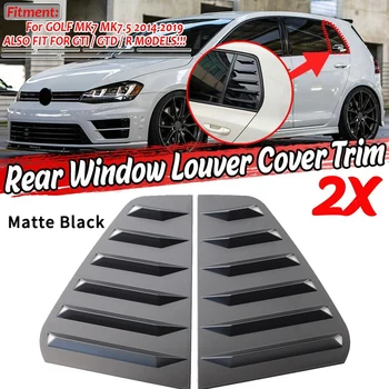 

2PCS Matte Black Side Window Louvers Sun Shade Cover for GOLF MK7 MK7.5 R 2014-2019