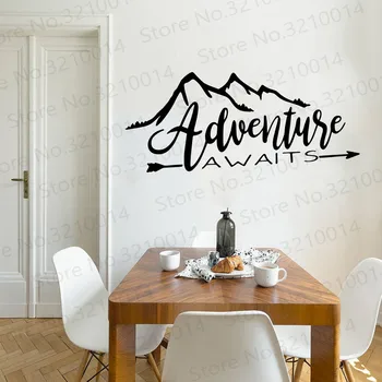 

Creative adventure awaits Nursery Wall Stickers Vinyl Art Decals For Bedroom Decoration Vinyl Art Decal adesivo de parede PW464