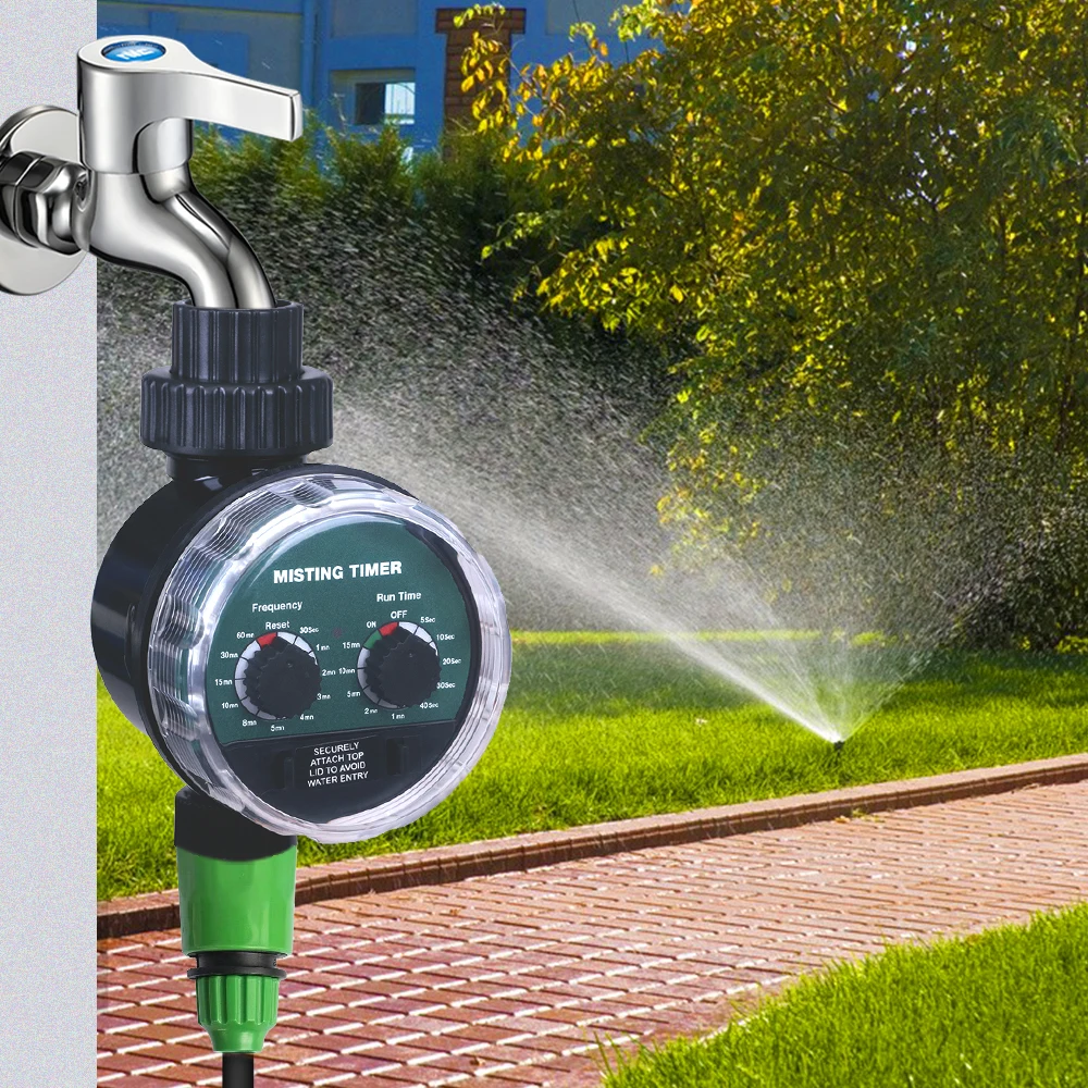 Misting Ball Valve Seconds Watering Timer Automatic Electronic Water Timer Home Garden Controller #21025M2 1