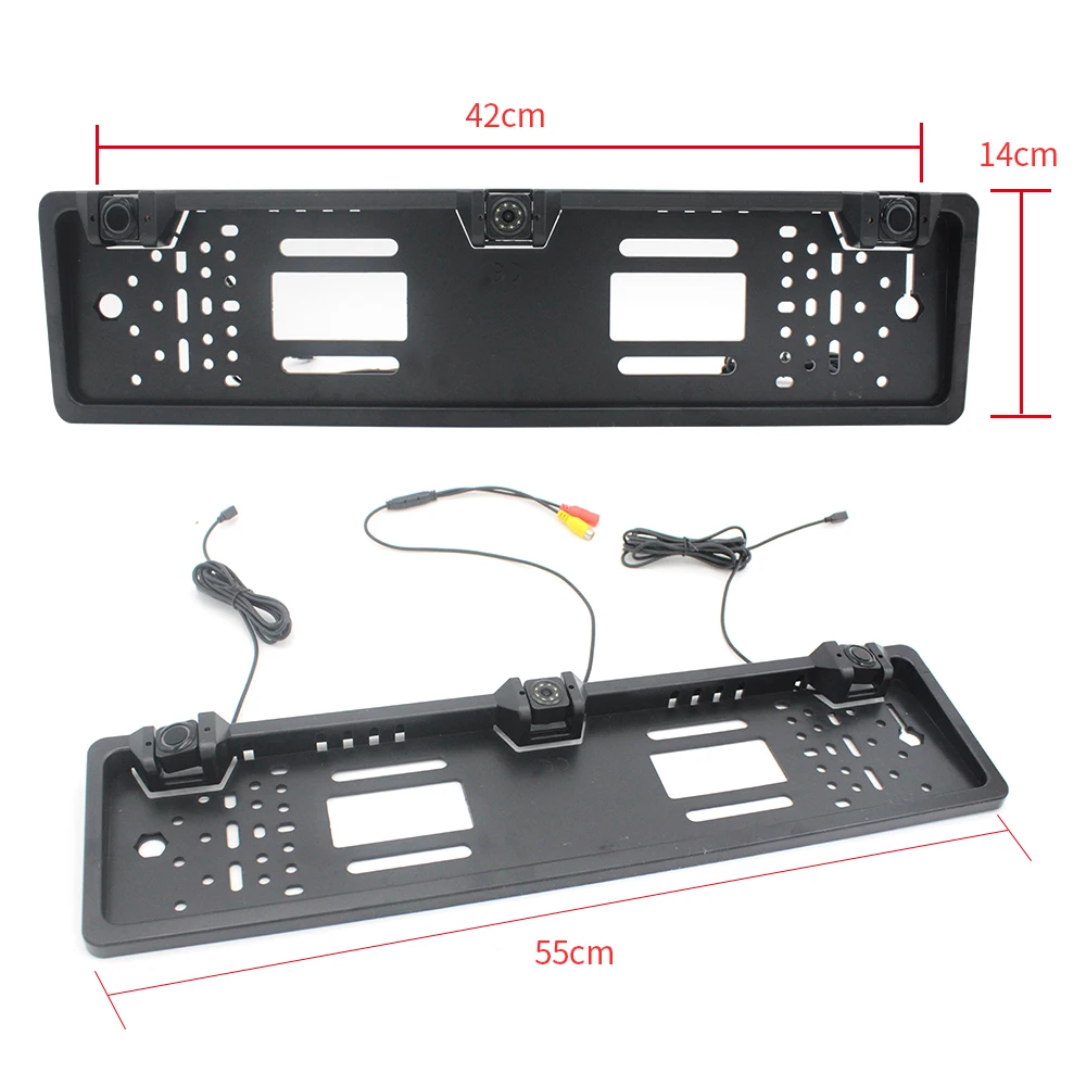 Автомобильный реверсивный радар с ночным видением камера заднего вида детектор авто парктроник Европейская номерная табличка система датчика парковки
