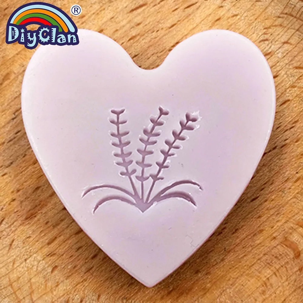 Lavender Handmade Clear Stamps for Grass Plant Seal Soap Making Mold Botany Natural Crafts Scrapbooking Chapter Stationery clear stamps