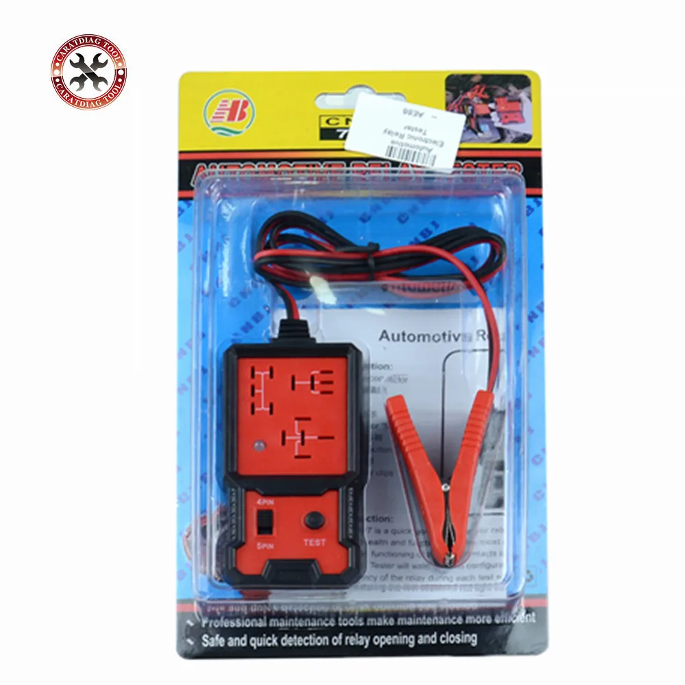 Newest Automotive Electronic Relay Tester Alligator Clip Car Tester Diagnostic Tool Universal for 12V Cars easy to use