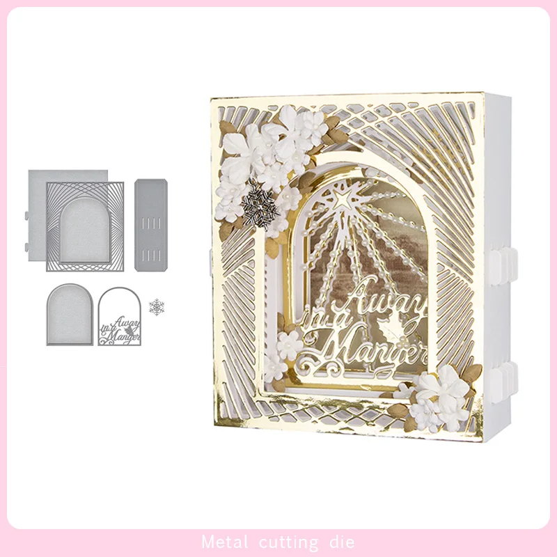 

Christmas Landscape frame Metal Cutting Die for DIY Scrapbooking Photo Album Decorative Embossing Paper Card Crafts Die Cut 2019